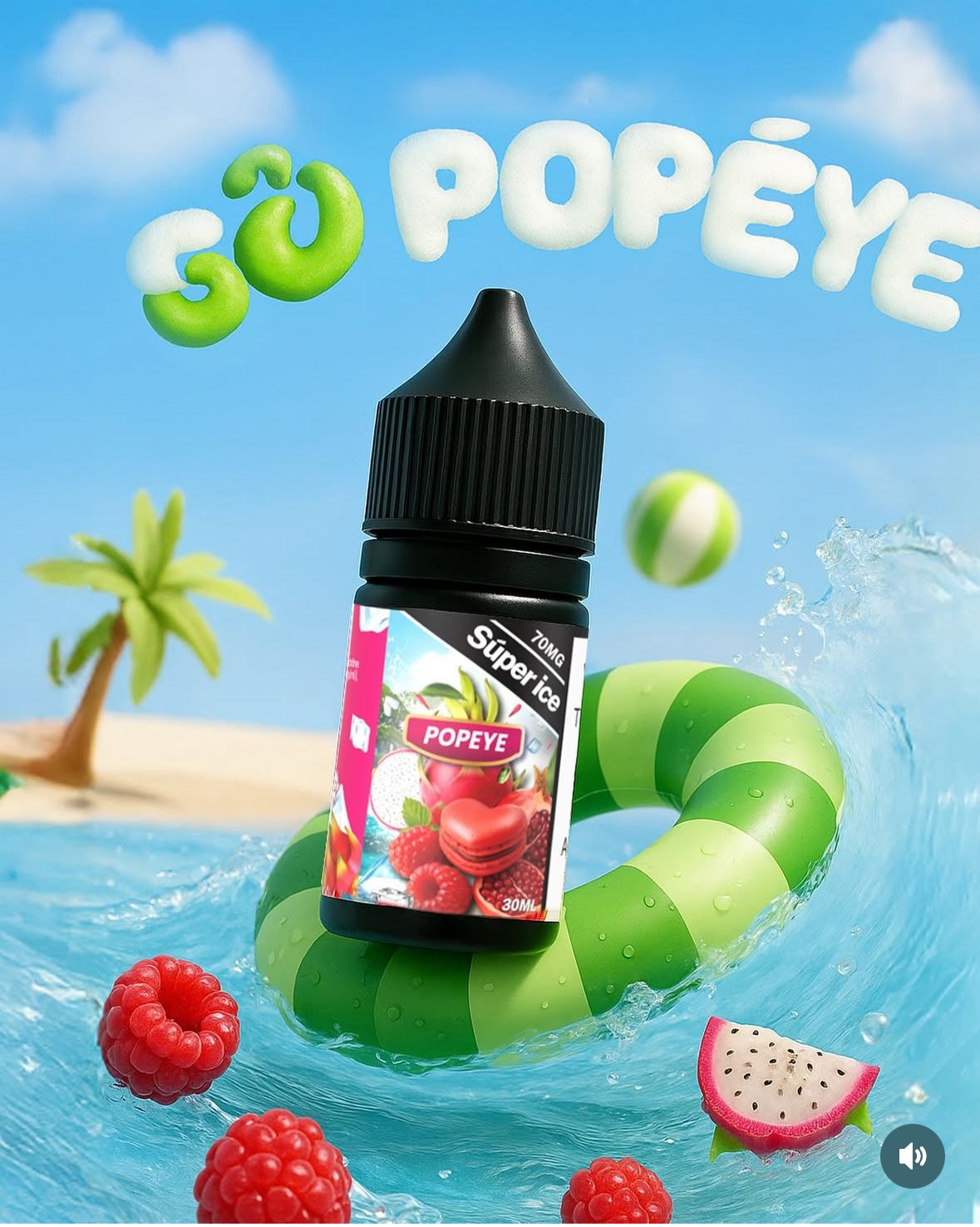 Betta Ice Salt - Super Ice Popeye (Frambuesa DragonFruit)
